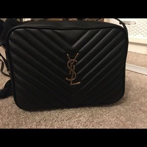 Y sl inspired black crossbody camera bag